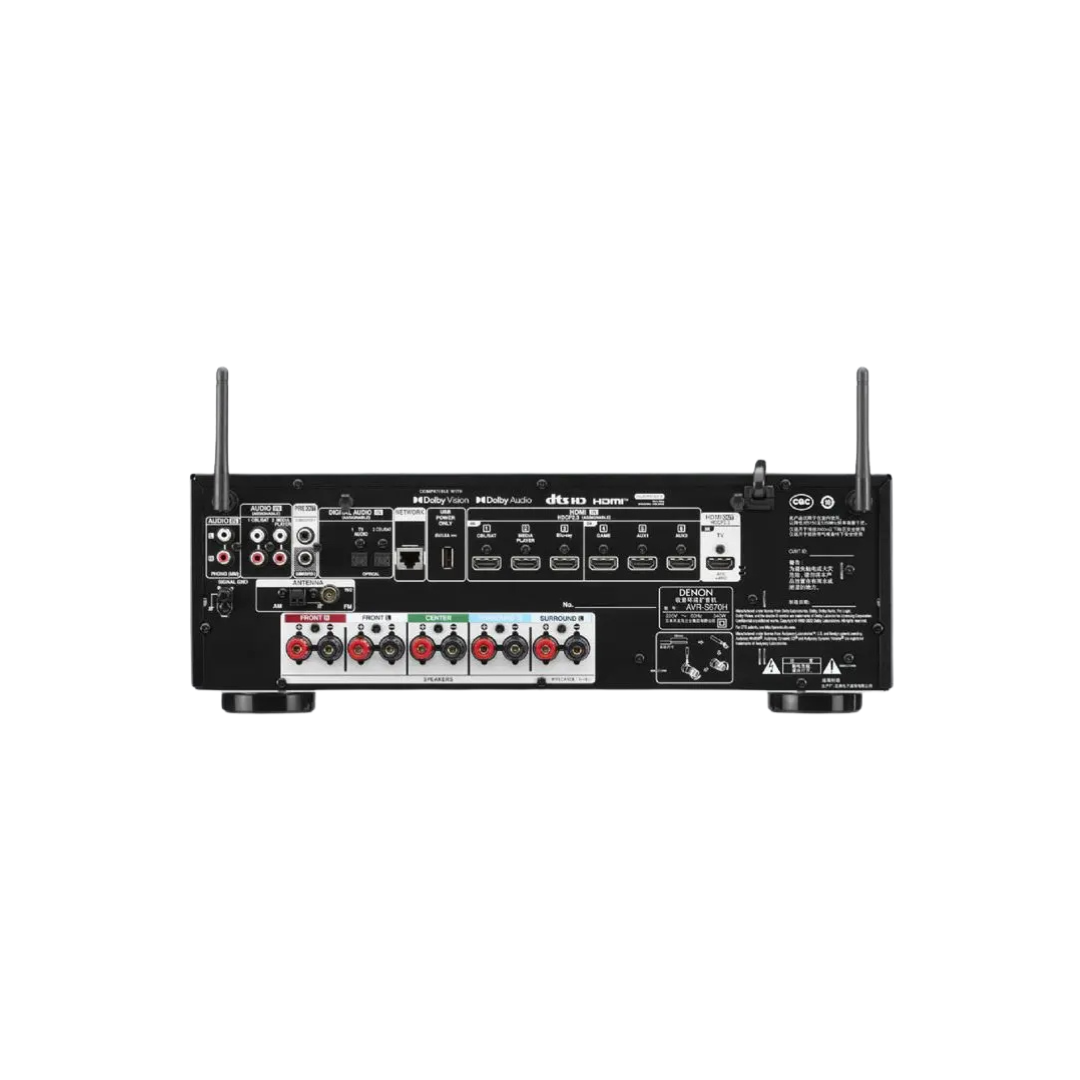 DENON AVR-S670H AMPLIFICADOR-RECEPTOR AV DE 5.2 8K 140 W