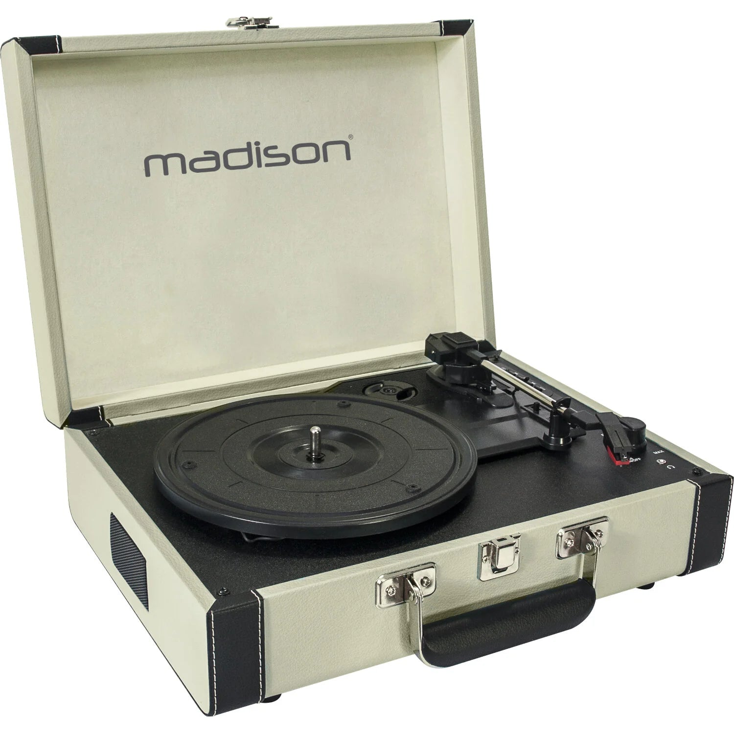 MADISON RETROCASE CREMA TOCADISCOS MALETIN USB - BLUETOOTH