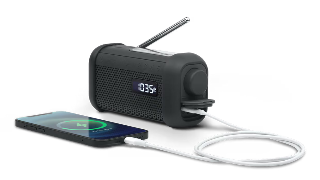 MUSE MH08MB RADIO EMERGENCIA SOLAR CON LINTERNA Y DINAMO