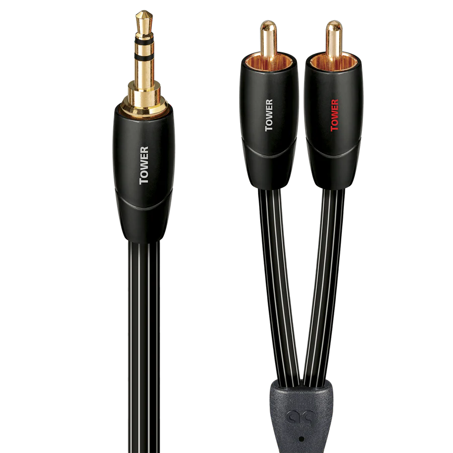 AUDIOQUEST TOWER 3,5MM-2RCA 0,6M CABLE AUDIO