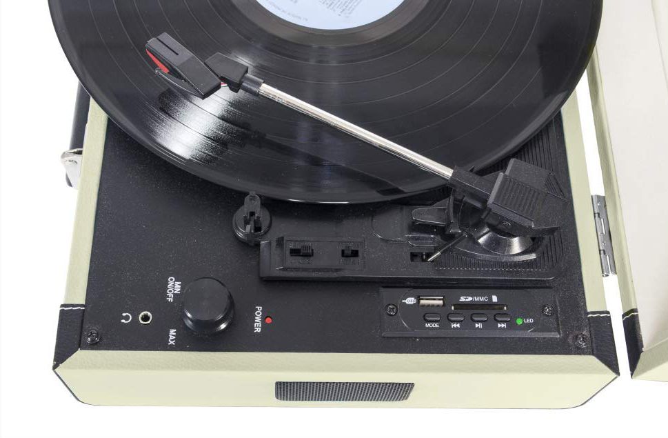 MADISON RETROCASE CREMA TOCADISCOS MALETIN USB - BLUETOOTH