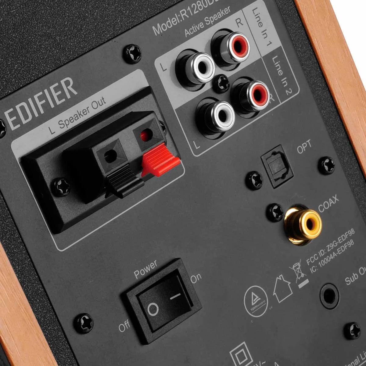 EDIFIER R1280DBS MADERA ALTAVOCES ACTIVOS BLUETOOTH CON SALIDA SUBWOOFER