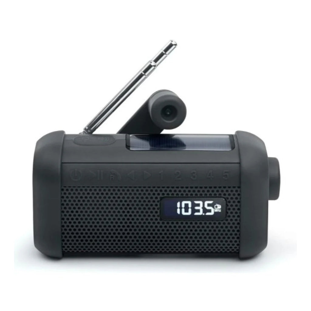 MUSE MH08MB RADIO EMERGENCIA SOLAR CON LINTERNA Y DINAMO