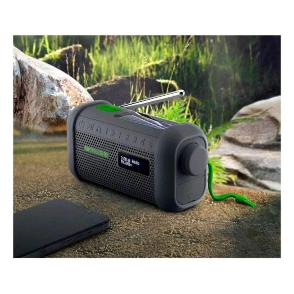 MUSE MH08MB RADIO EMERGENCIA SOLAR CON LINTERNA Y DINAMO